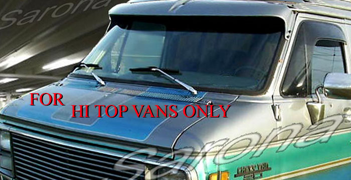 Custom GMC Vandura Van  All Styles Sun Visor (1971 - 1995) - $390.00 (Part #GM-009-SV)